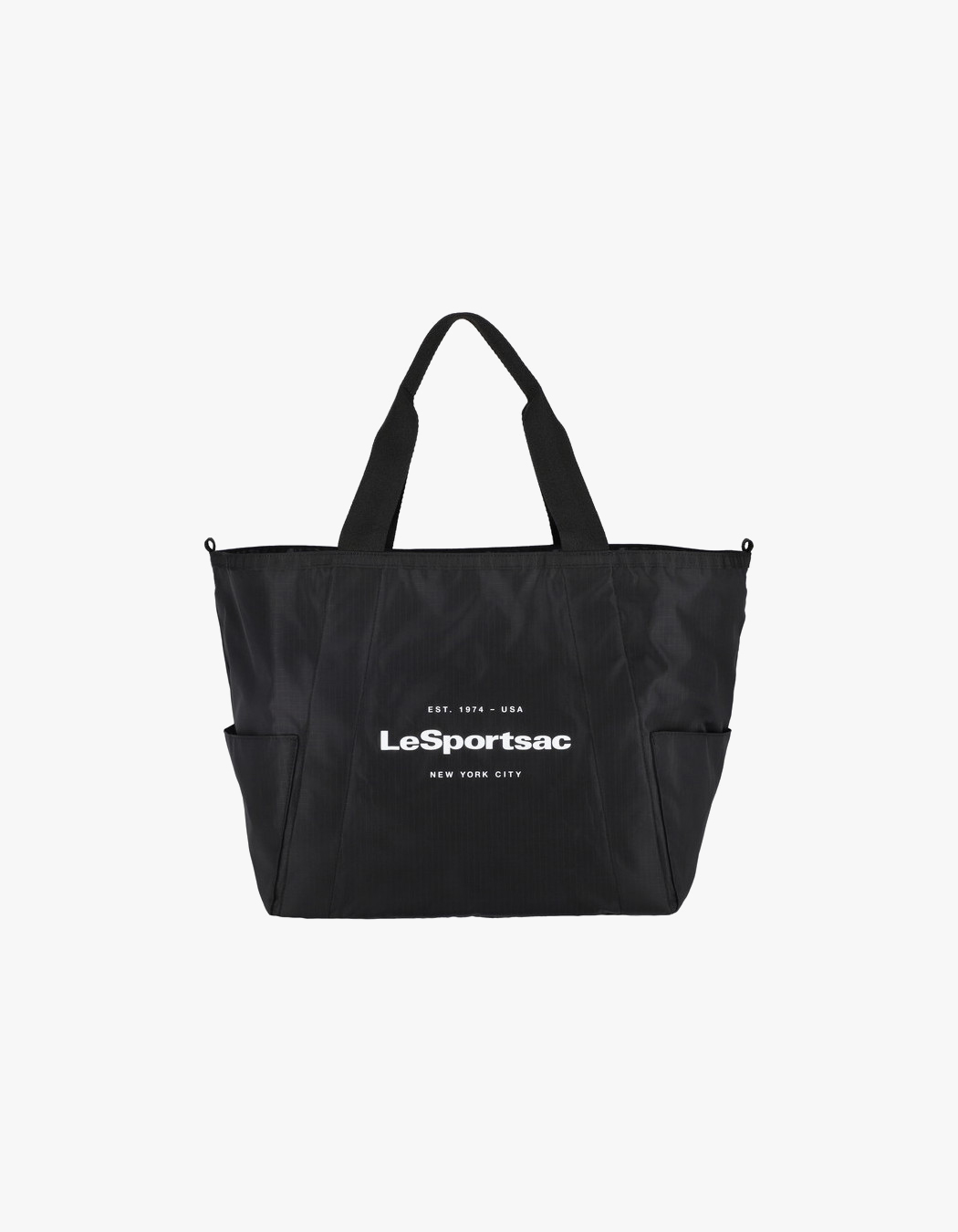 ★LeSportsac★2 WAY NEUTRAL LEOPARD/BLK E/W POCKET TOTE LeSportsac 2 Way Neutral Leopard/Blk E/W Reversible Pocket